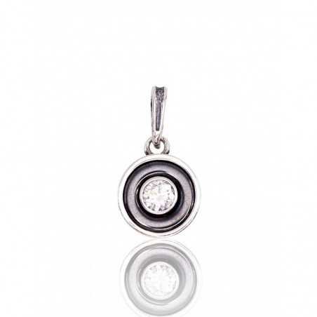 925° Silver pendant, Type: Women, Stone: No stone, 2301548(POx-Bk)_CZ+HE