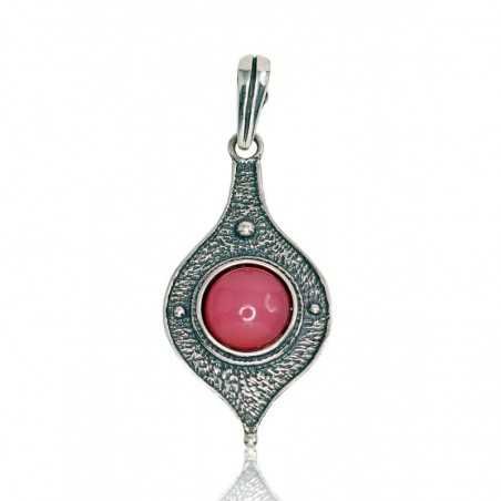 925° Silver pendant, Type: Women, Stone: Plastic , 2301640(POx-Bk)_PC-PI
