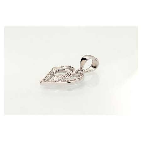 925° Silver pendant, Type: Women, Stone: Zirkons , 2301742(PRh-Gr)_CZ