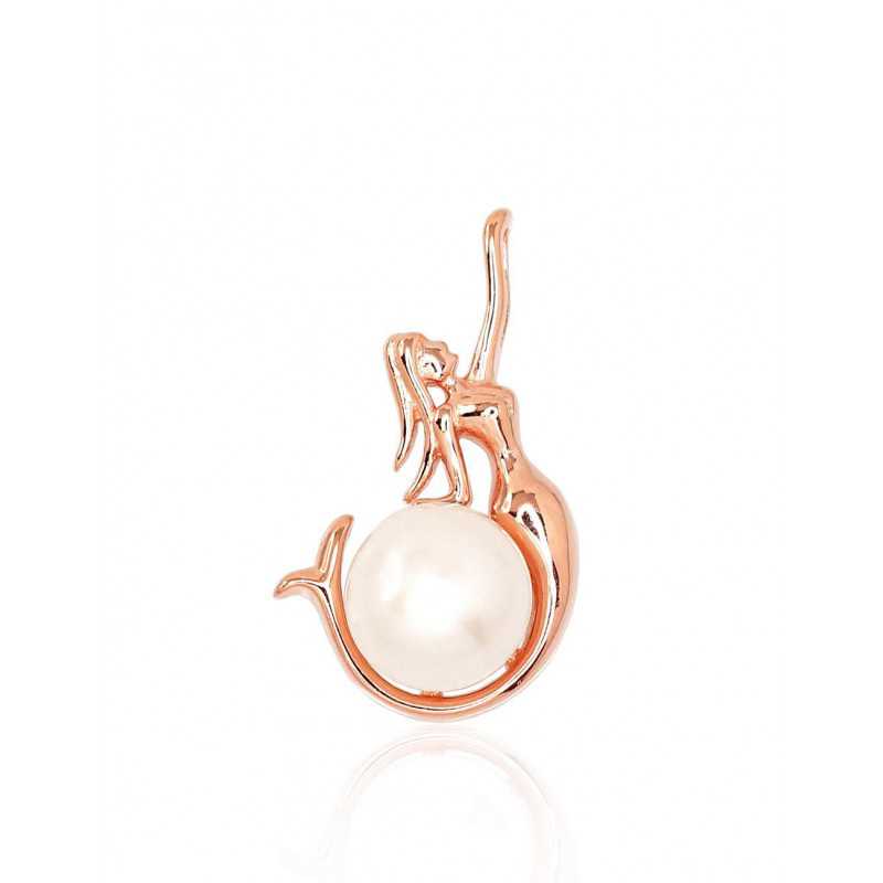 925° Silver pendant, Type: Gold plated, Stone: Fresh-water Pearl , 2301748(PAu-R)_PE