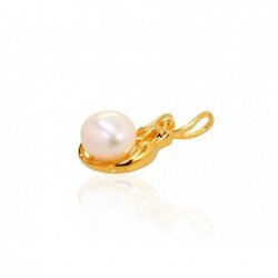 925° Silver pendant, Type: Gold plated, Stone: Fresh-water Pearl , 2301748(PAu-Y)_PE