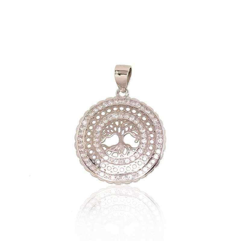 925° Silver pendant, Type: Women, Stone: Zirkons , 2301765(PRh-Gr)_CZ