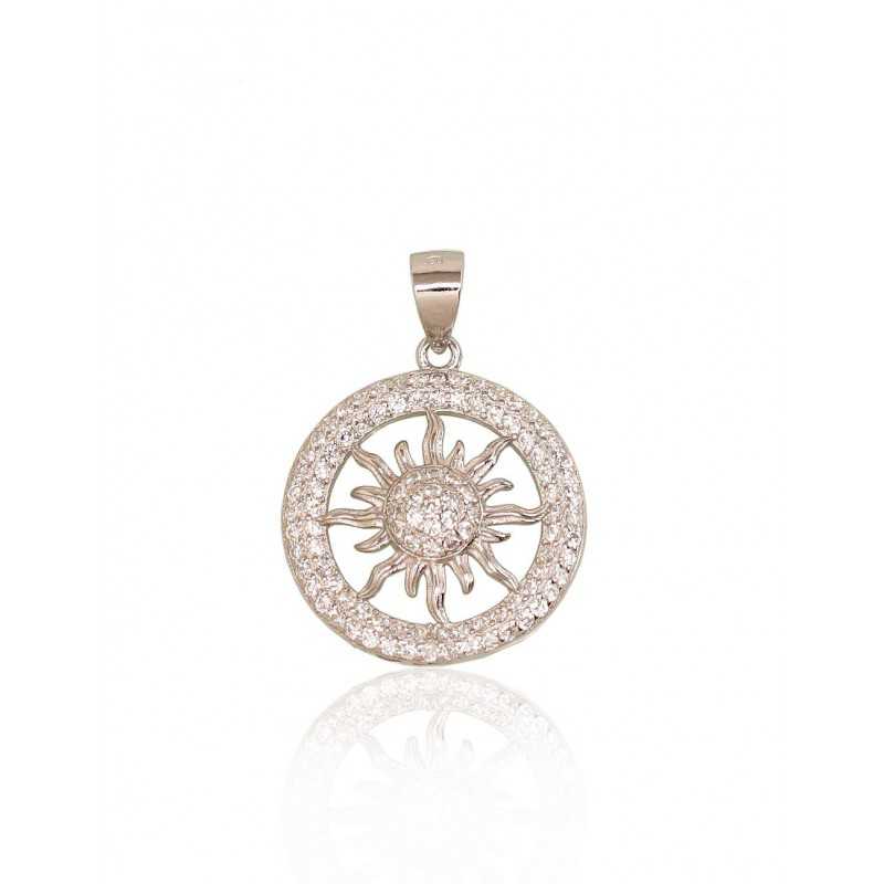 925° Silver pendant, Type: Women, Stone: Zirkons , 2301767(PRh-Gr)_CZ