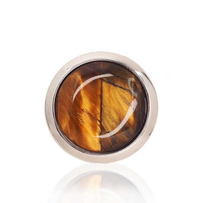 925° Silver pendant, Type: Women, Stone: Tiger eye , 2301856(PRh-Gr)_TE