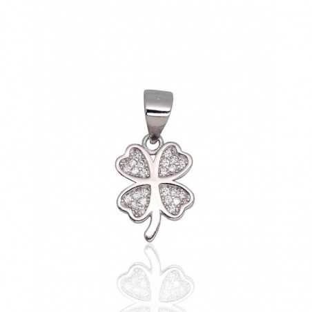 925° Silver pendant, Type: Women, Stone: Zirkons , 2301925(PRh-Gr)_CZ
