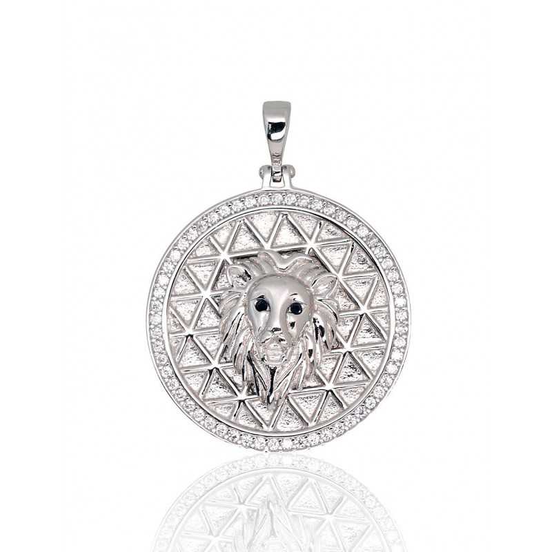 925° Silver pendant, Type: Women, Stone: Zirkons , 2301927(PRh-Gr)_CZ+CZ-BK