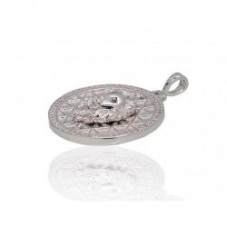 925° Silver pendant, Type: Women, Stone: Zirkons , 2301927(PRh-Gr)_CZ+CZ-BK