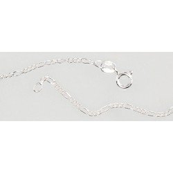 Silver chain Figaro 1,8 mm , diamond cut