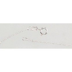 Silver chain Anchor round 1 mm