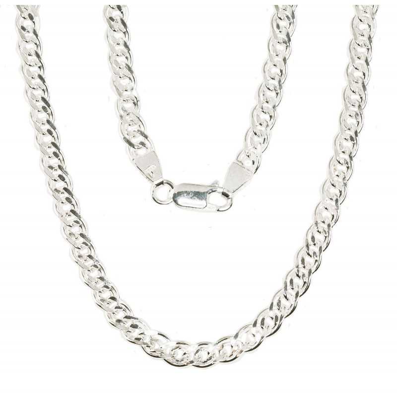 Silver chain Mona Liza 4,9 mm , diamond cut