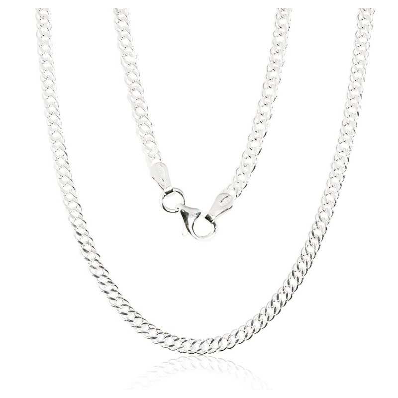 Silver chain Rombo 2,8 mm , diamond cut