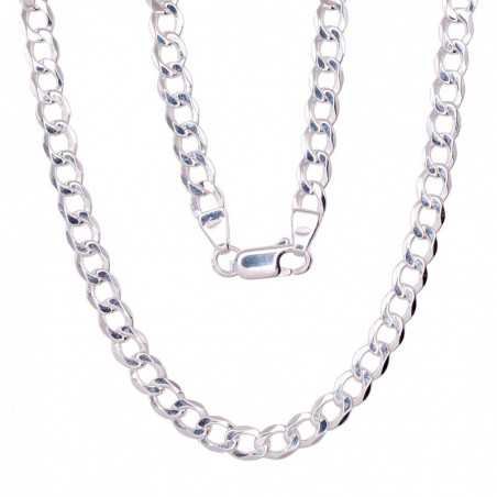 Silver chain Curb 4.5 mm