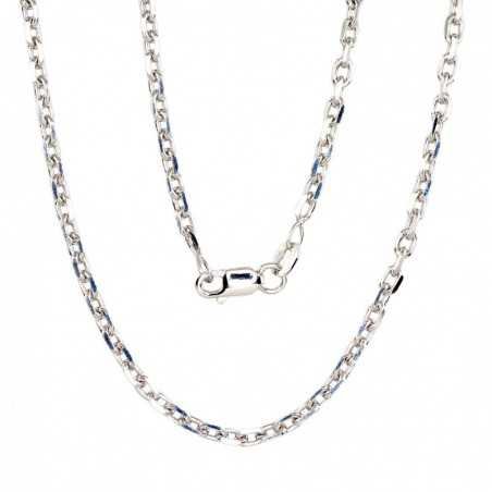 Silver chain Anchor 3 mm , diamond cut