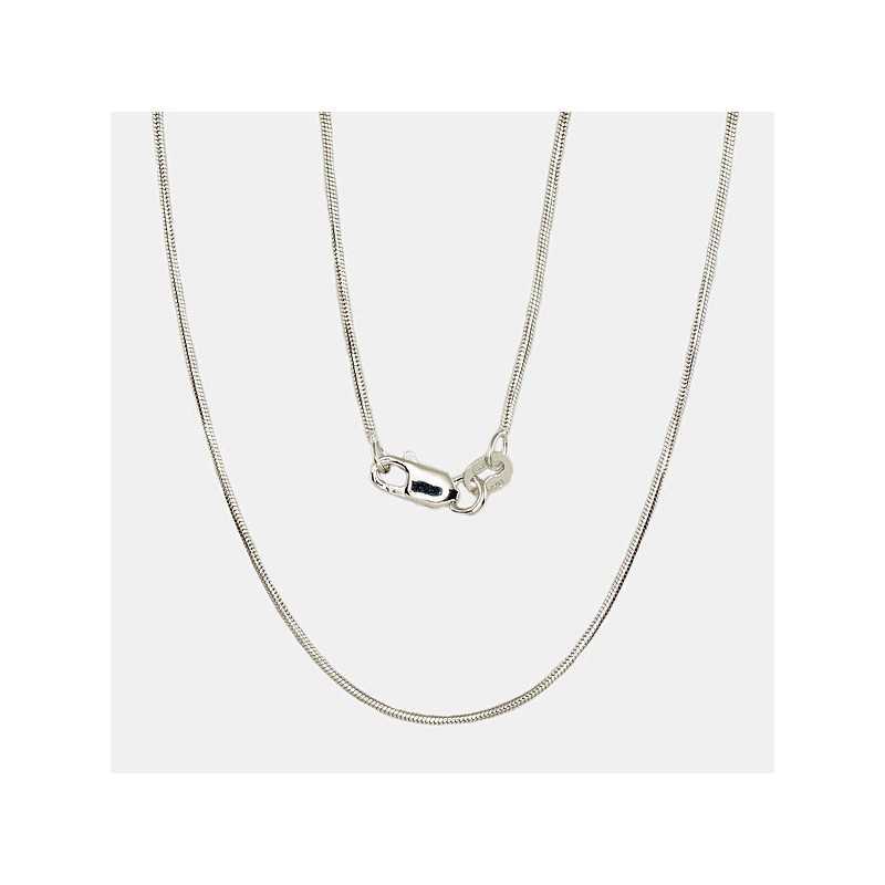 Silver chain Snake 1 mm