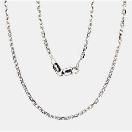 Silver chain Anchor 2.1 mm , diamond cut