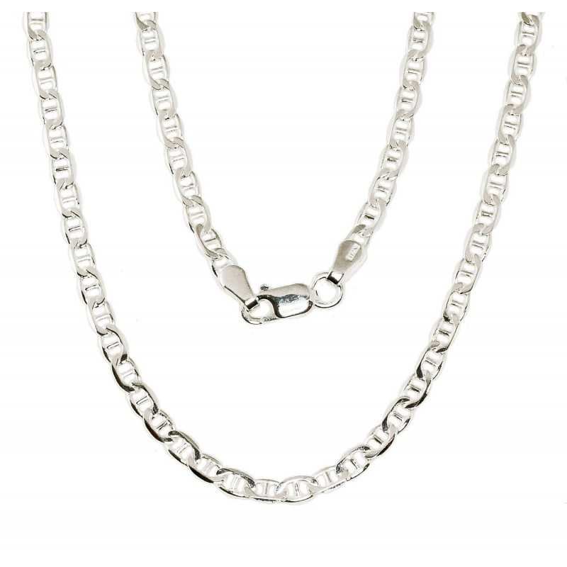 Silver chain Marina 3 mm , diamond cut