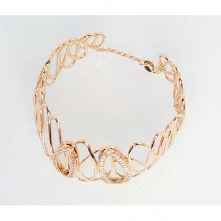 925° Silver bracelet, Gold plated, 2600183(PAu-Y)_CZ
