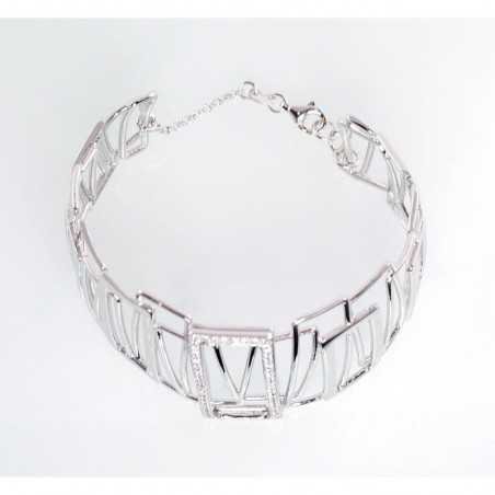 925° Silver bracelet, , 2600184(PRh-Gr)_CZ