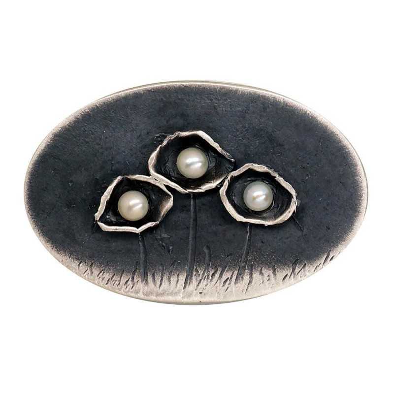 Silver brooch