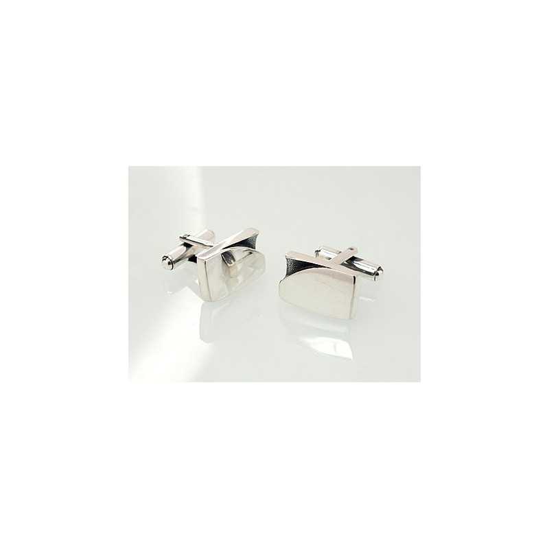 Silver cufflinks