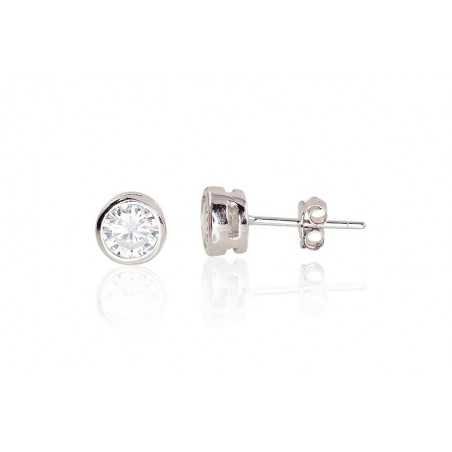 925° Silver Stud Earrings, , No stone, 2202992(PRh-Gr)_CZ