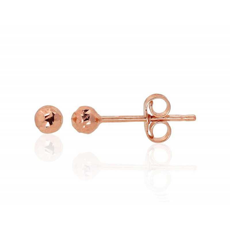 Gold classic studs earrings, 585°, No stone, 1201242(Au-R)