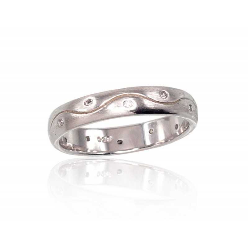 925° Genuine Sterling Silver ring, Stone: Zirkons , Type: Women, 2101438(Matt)_CZ