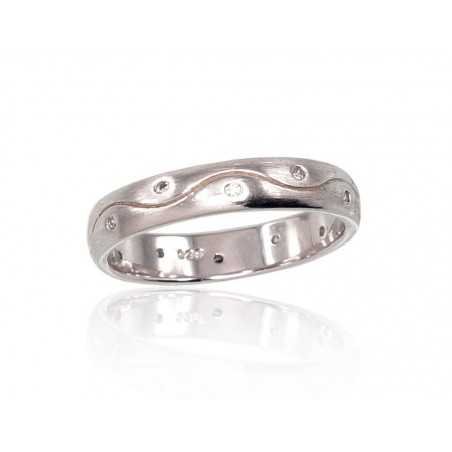 925° Genuine Sterling Silver ring, Stone: Zirkons , Type: Women, 2101438(Matt)_CZ