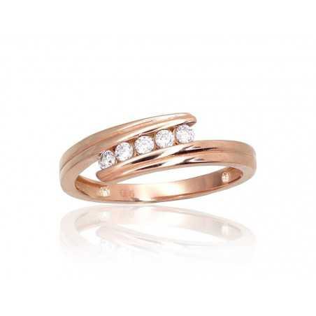 585° Gold ring, Stone: Zirkons , Type: Women, 1101001(Au-R)_CZ