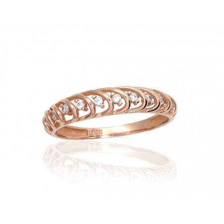 585° Gold ring, Stone: Zirkons , Type: Women, 1101002(Au-R)_CZ