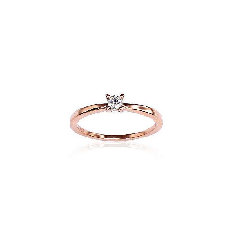 585° Gold ring, Stone: Diamonds, Type: With precious stones, 1100153(Au-R)_DI