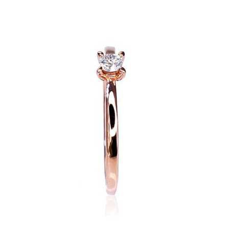 585° Gold ring, Stone: Diamonds, Type: With precious stones, 1100153(Au-R)_DI