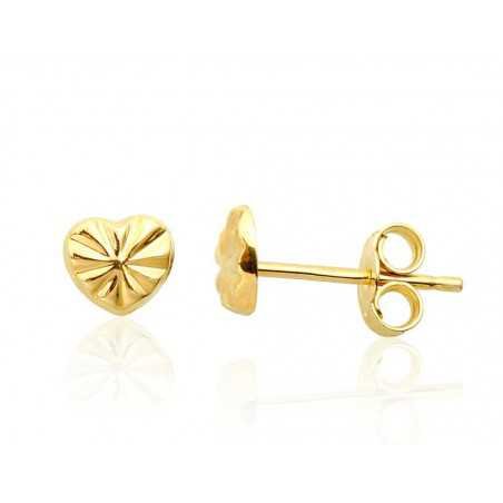 Gold classic studs earrings, 585°, No stone, 1201335(Au-Y)