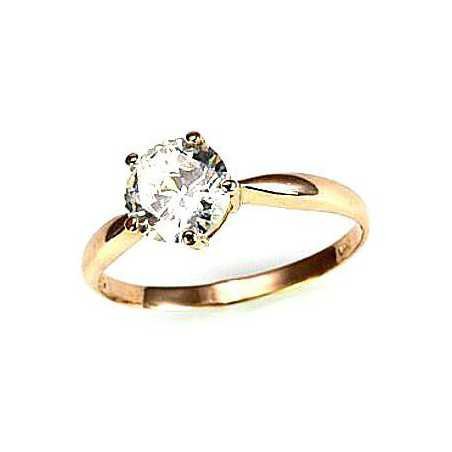 Gold ring, Rose gold, 585°, Zirkons , 1100010(Au-R)_CZ