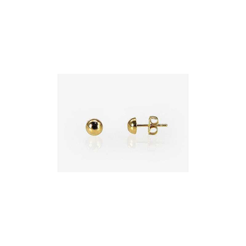 Gold classic studs earrings, 585°, No stone, 1200102(Au-Y)