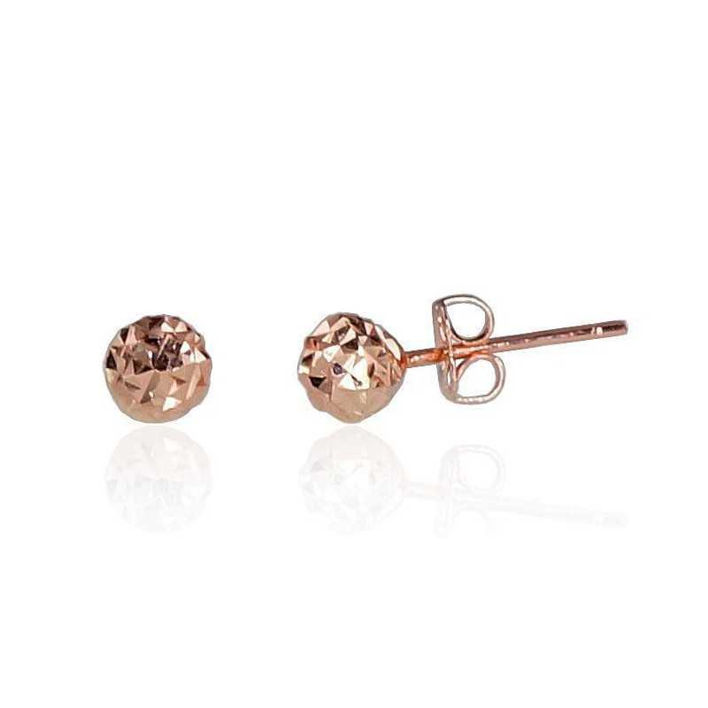 Gold classic studs earrings, 585°, No stone, 1200590(Au-R)