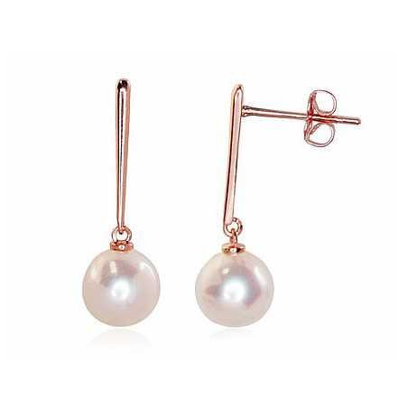 Gold classic studs earrings, 585°, Fresh-water Pearl , 1201045(Au-R)_PE