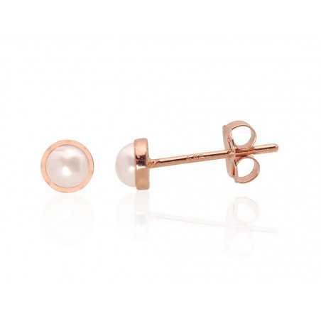 Gold classic studs earrings, 585°, Fresh-water Pearl , 1201288(Au-R)_PE
