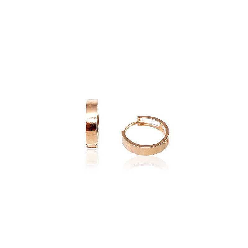 Gold hoop earrings, 585°, No stone, 1200308(Au-R)