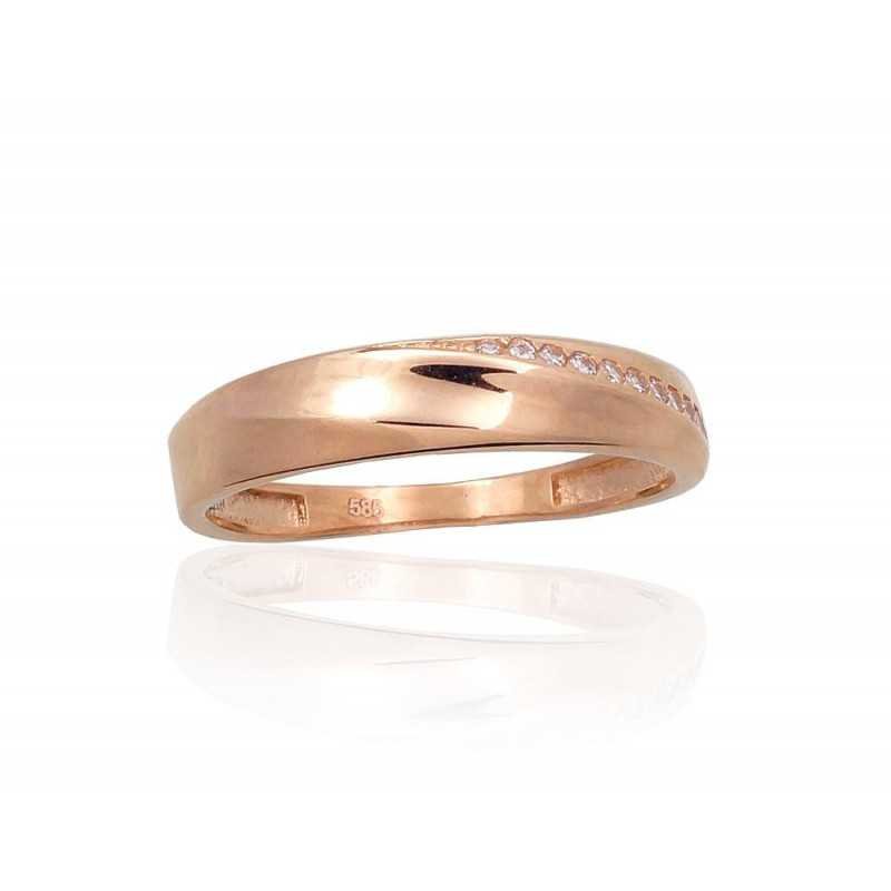 585° Gold ring, Stone: Zirkons , Type: Women, 1100972(Au-R)_CZ