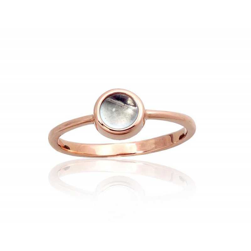 585° Gold ring, Stone: Sky Blue Topaz , Type: Women, 1101007(Au-R)_TZLB