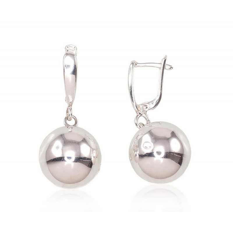 925°, Silver earrings with english lock, No stone, 2201662