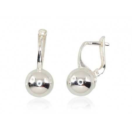 925°, Silver earrings with english lock, No stone, 2202087