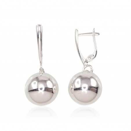 925°, Silver earrings with english lock, No stone, 2202315