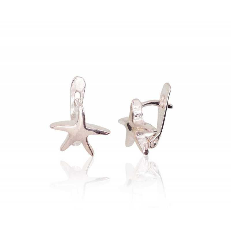 925°, Silver earrings with english lock, No stone, 2202733