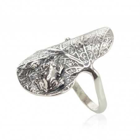 925° Genuine Sterling Silver ring, Stone: No stone, Type: Women, 2100927(POx-Bk)