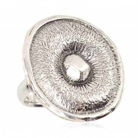 925° Genuine Sterling Silver ring, Stone: No stone, Type: Women, 2101186(POx-Bk)