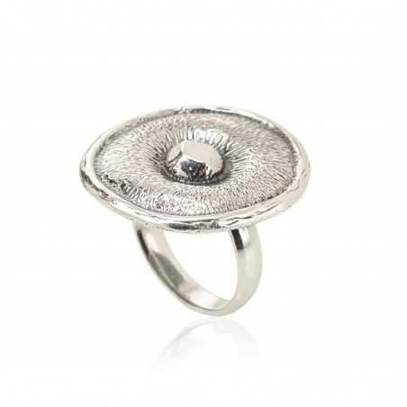 925° Genuine Sterling Silver ring, Stone: No stone, Type: Women, 2101186(POx-Bk)