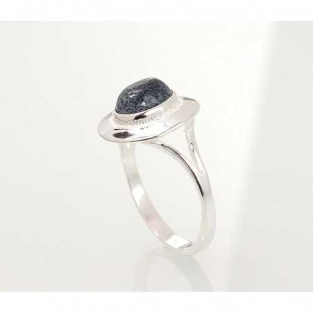 925° Genuine Sterling Silver ring, Stone: Dendritic Agate , Type: Women, 2101190_AGD-BK