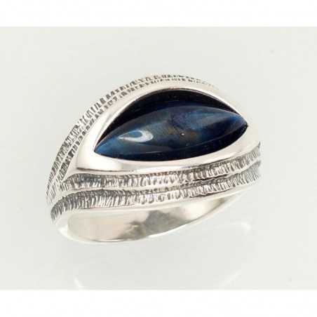 925° Genuine Sterling Silver ring, Stone: Tiger eye , Type: Women, 2101194_TESN-B